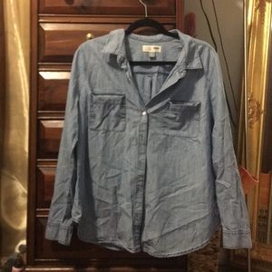 A denim blouse